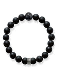 Thomas Sabo Black Rebel Obsidian sterling silver bracelet (British brand)