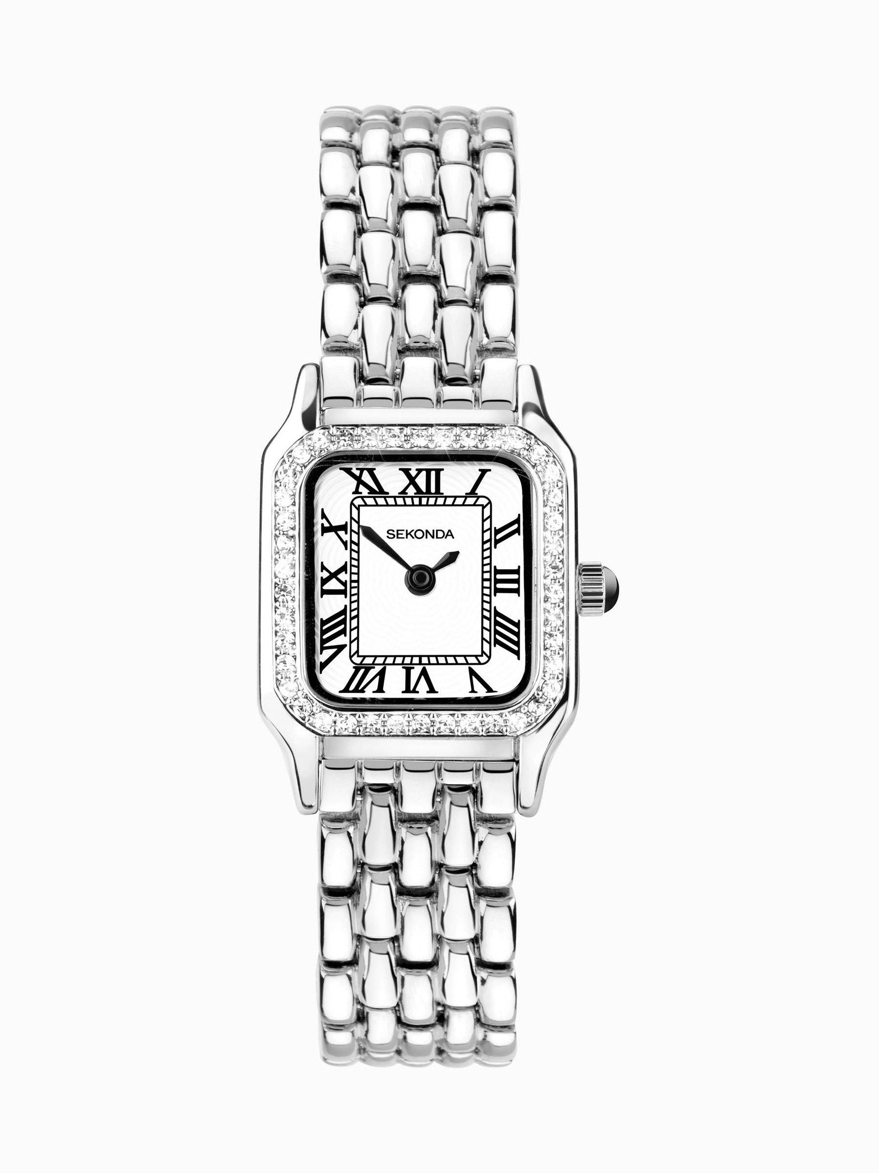 Sekonda silver tone analogue watch 21mm (British brand)