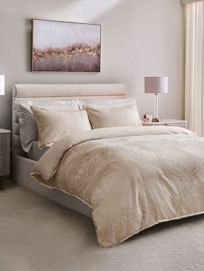 Next Lipsy Phoebe Oyster Jacquard Duvet Cover and Pillowcase Set- Buy online at McGrocer