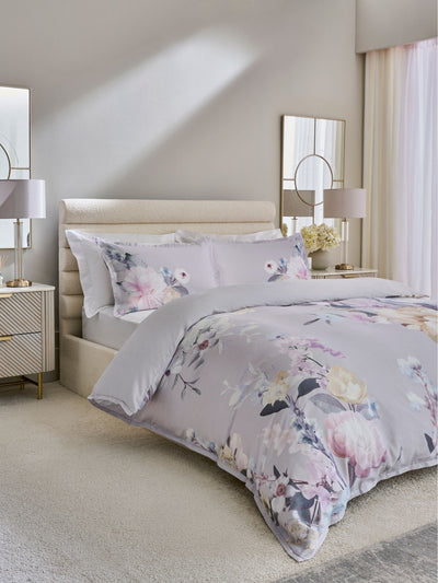 Next Lipsy Poppy Grey 200 Thread Count Duvet Cover and Pillowcase Set- Buy online at McGrocer