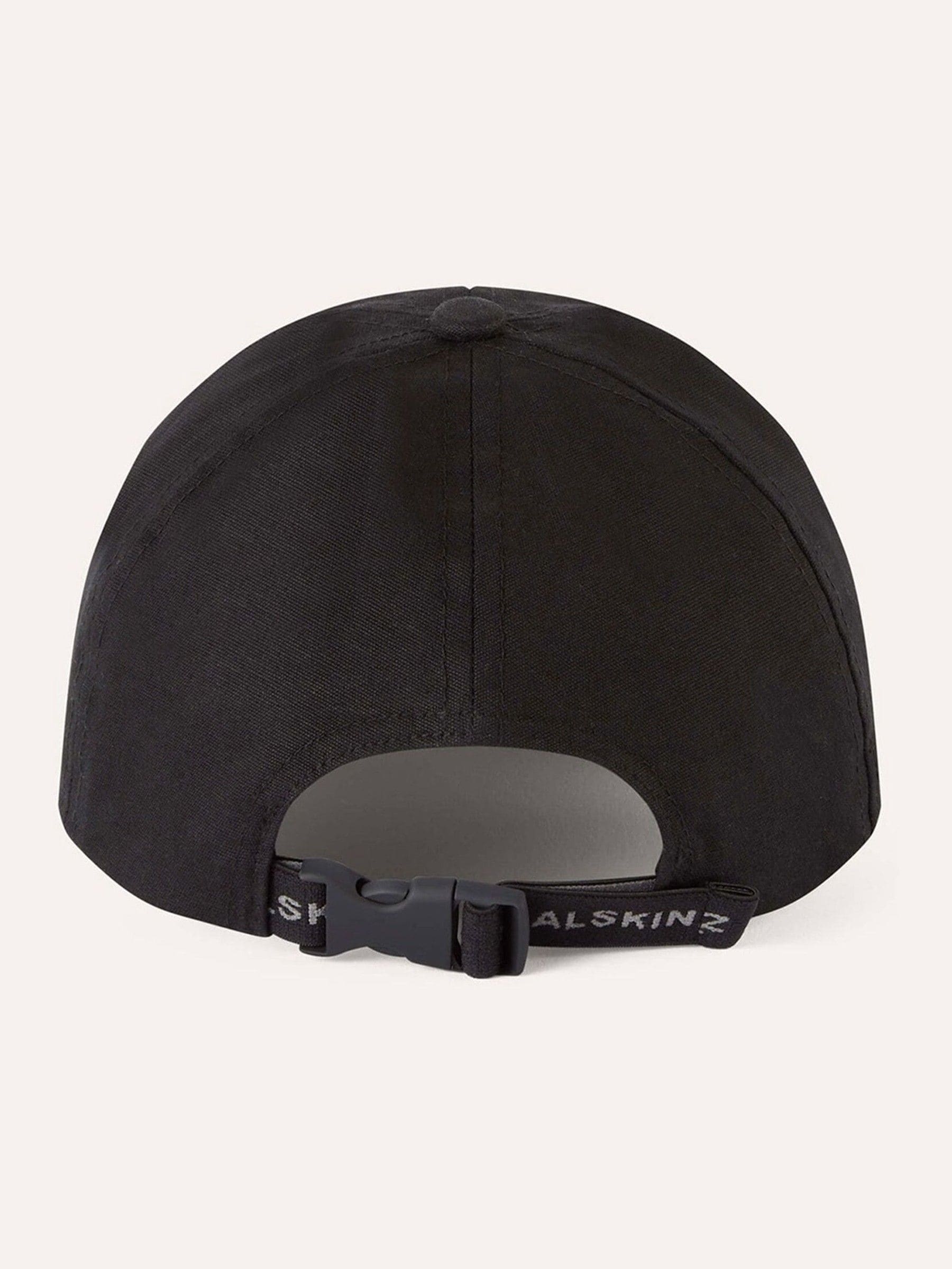 Sealskinz black waterproof oiled canvas cap, UK version