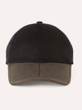Sealskinz black waterproof oiled canvas cap, UK version