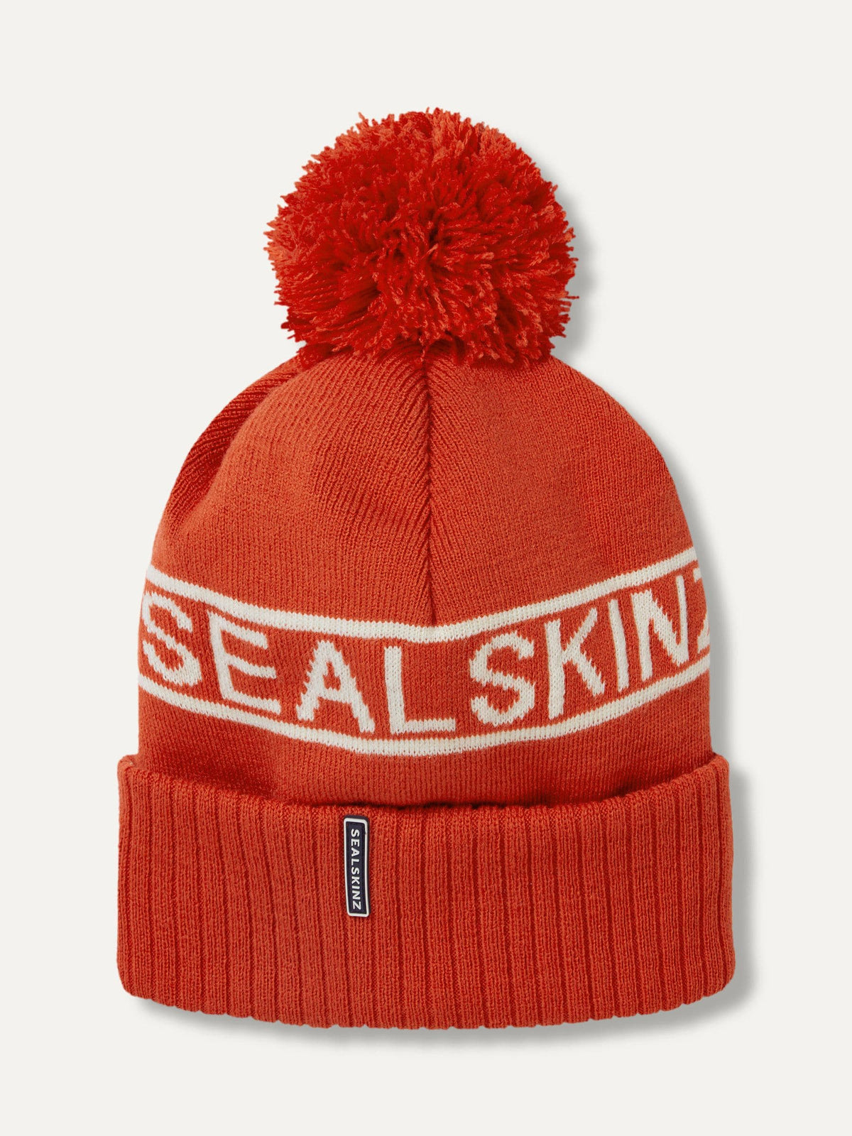 Sealskinz Orange Heacham bobble hat, UK version