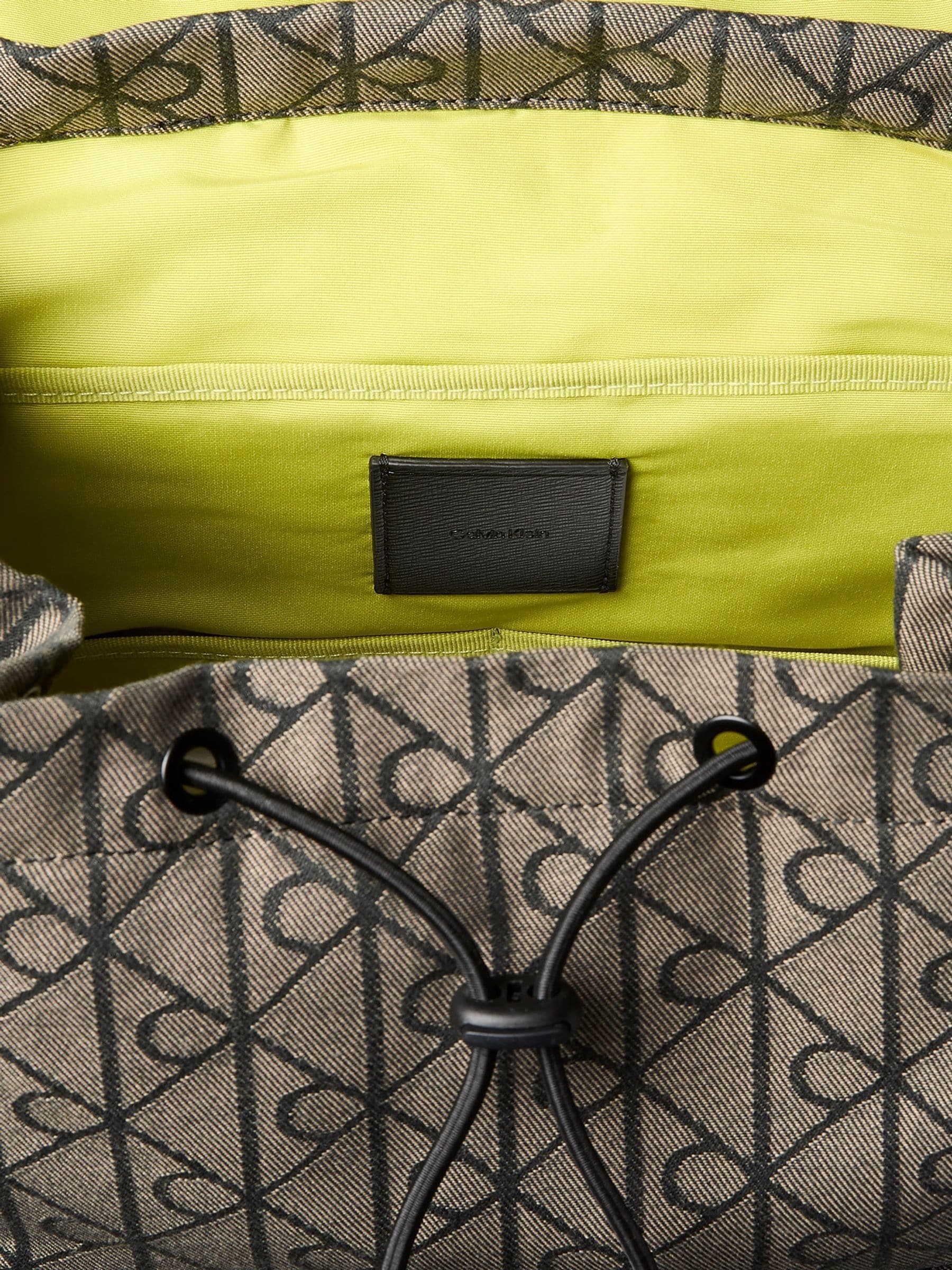 Calvin Klein blue water repellent logo jacquard backpack - British product