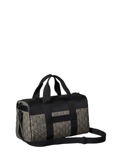 Next Calvin Klein Black Emblem Jacquard Duffle Bag- Buy online at McGrocer