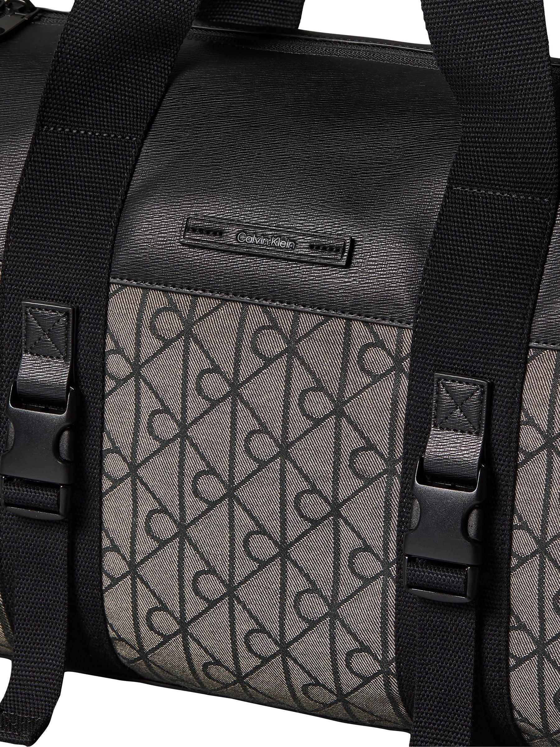 Calvin Klein black emblem jacquard duffle bag 46cm - British product