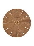 Widdop brown wooden wall clock 60cm, imported from the UK