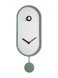 Widdop green interval cuckoo clock with pendulum, UK version
