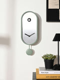 Widdop green interval cuckoo clock with pendulum, UK version