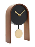 Widdop black pendulum desk clock, imported from the UK