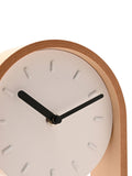 Widdop white pendulum wooden desk clock (British brand)