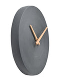 Widdop grey cement wall clock 28cm (British brand)