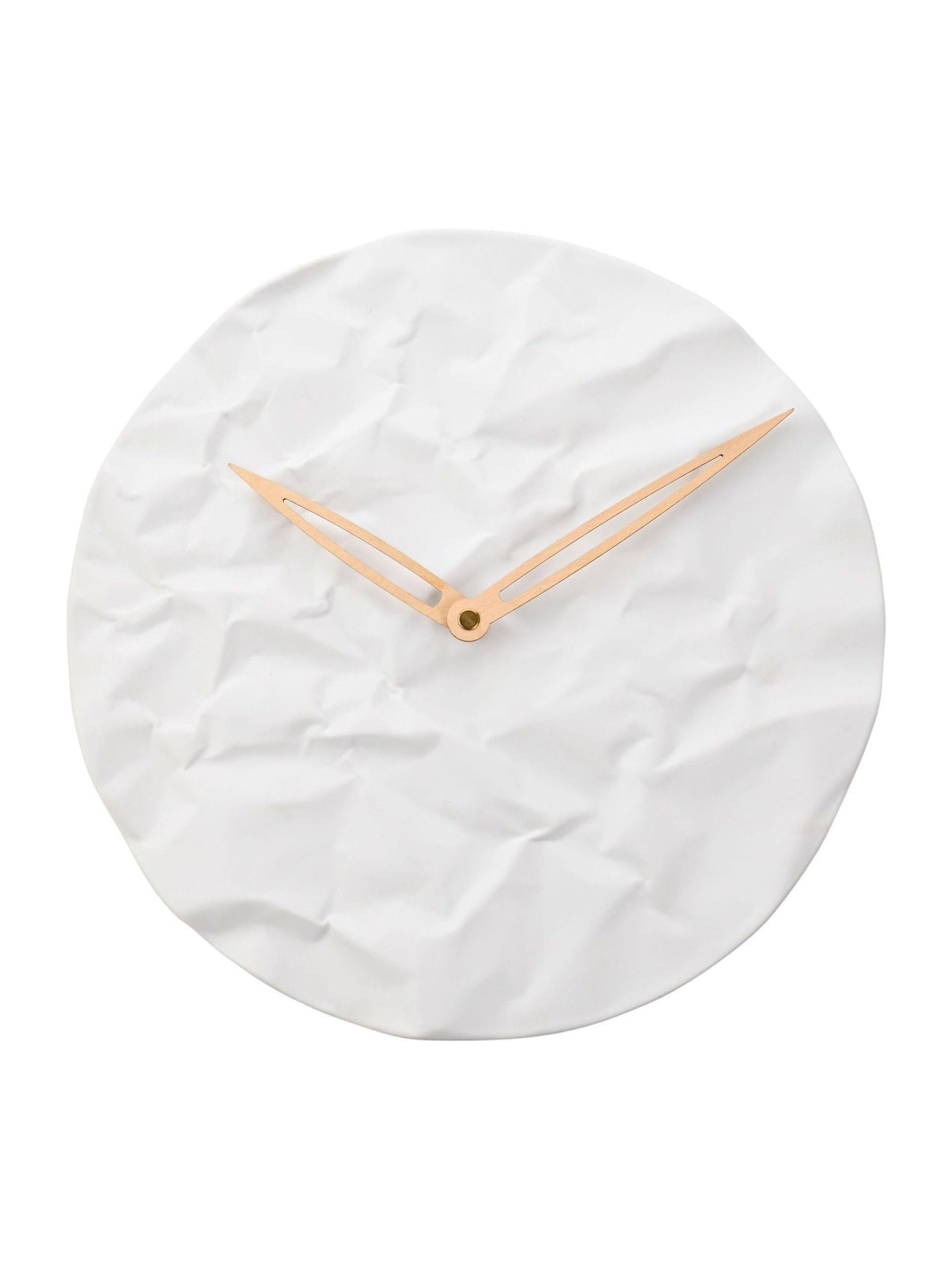Widdop white porcelain wall clock 32cm, UK version