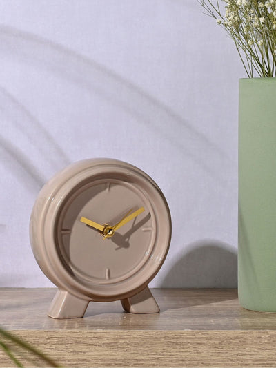 Next Widdop Brown Ceramic Mantle Clock- Buy online at McGrocer