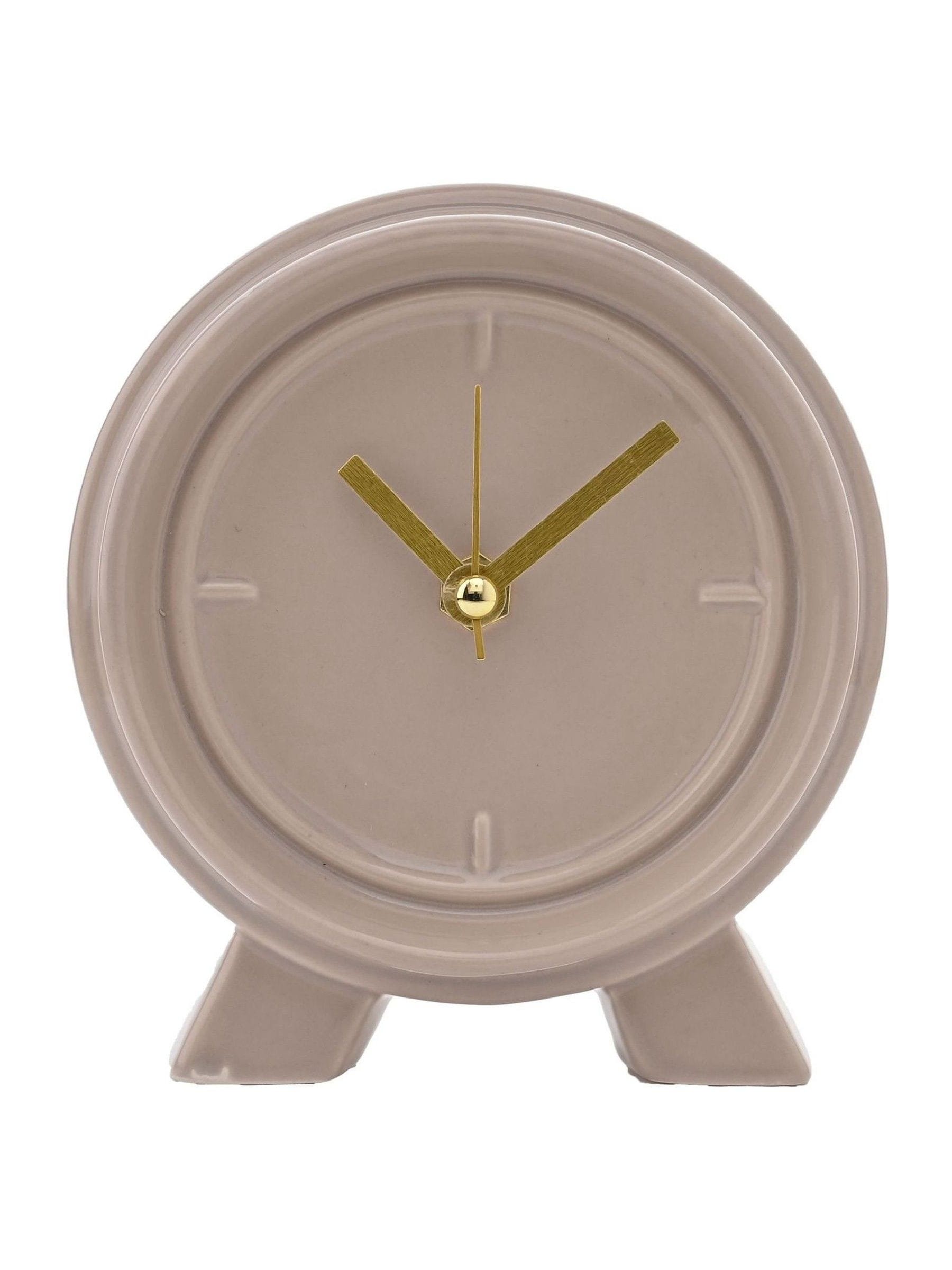 Widdop Brown ceramic mantle clock, imported from the UK