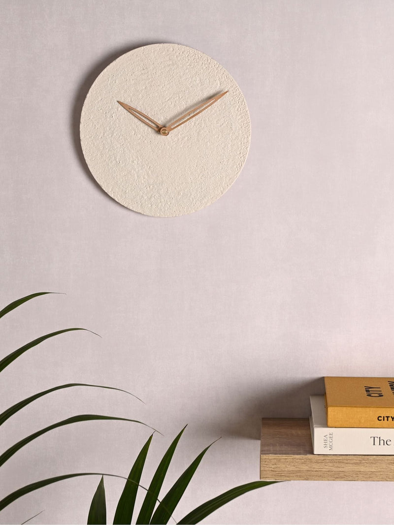 Widdop White Porcelain Wall Clock 27cm, UK version