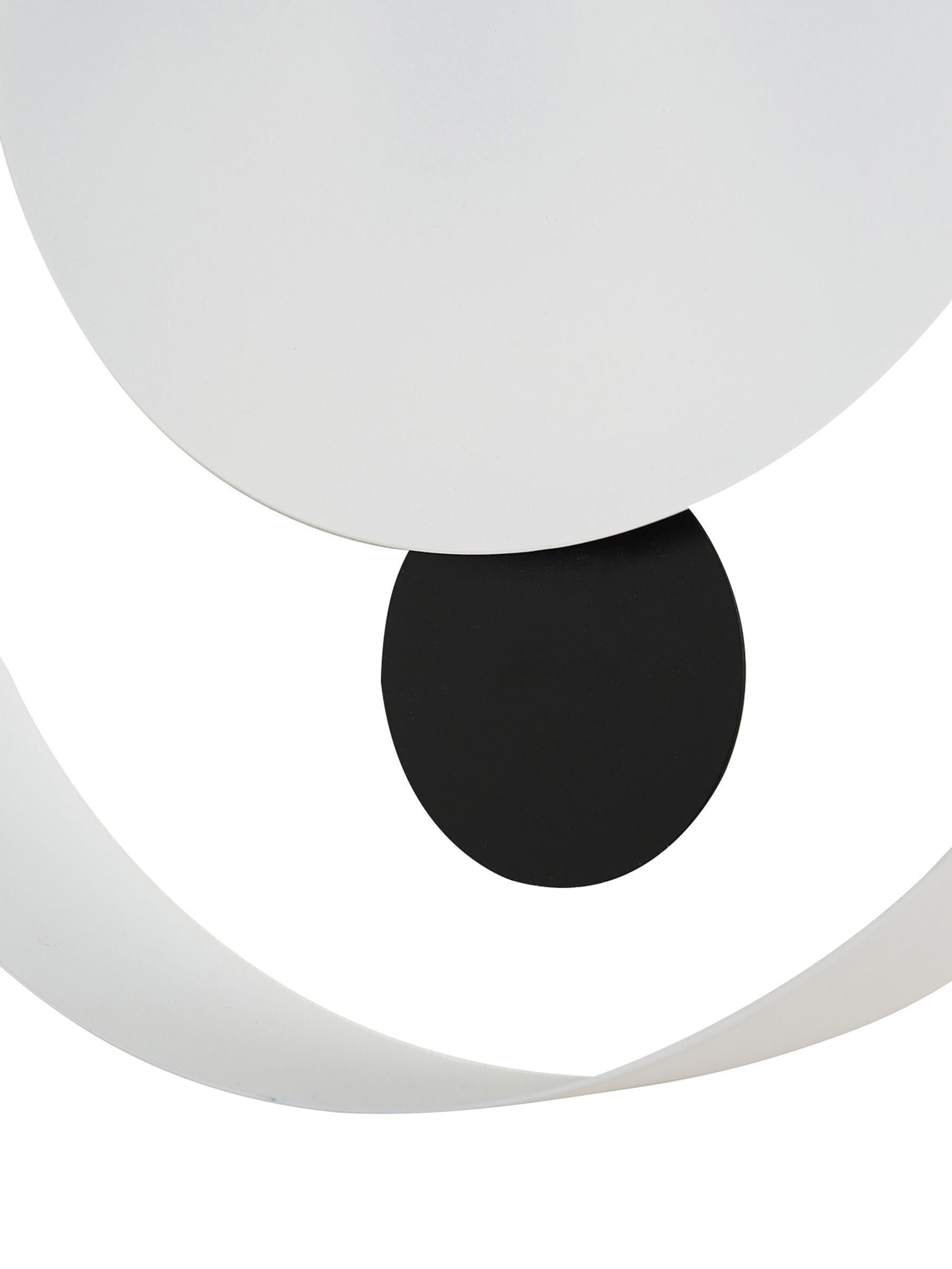 Widdop white pendulum wall clock with black hands (British brand)