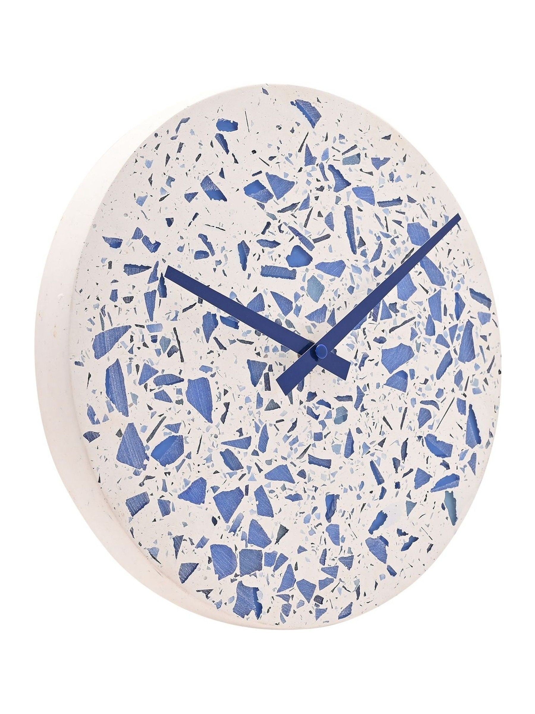 Widdop white porcelain wall clock 27cm, UK version