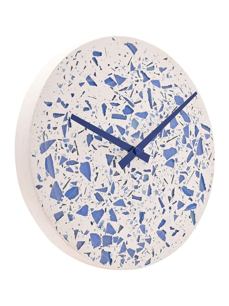 Widdop white porcelain wall clock 27cm, UK version