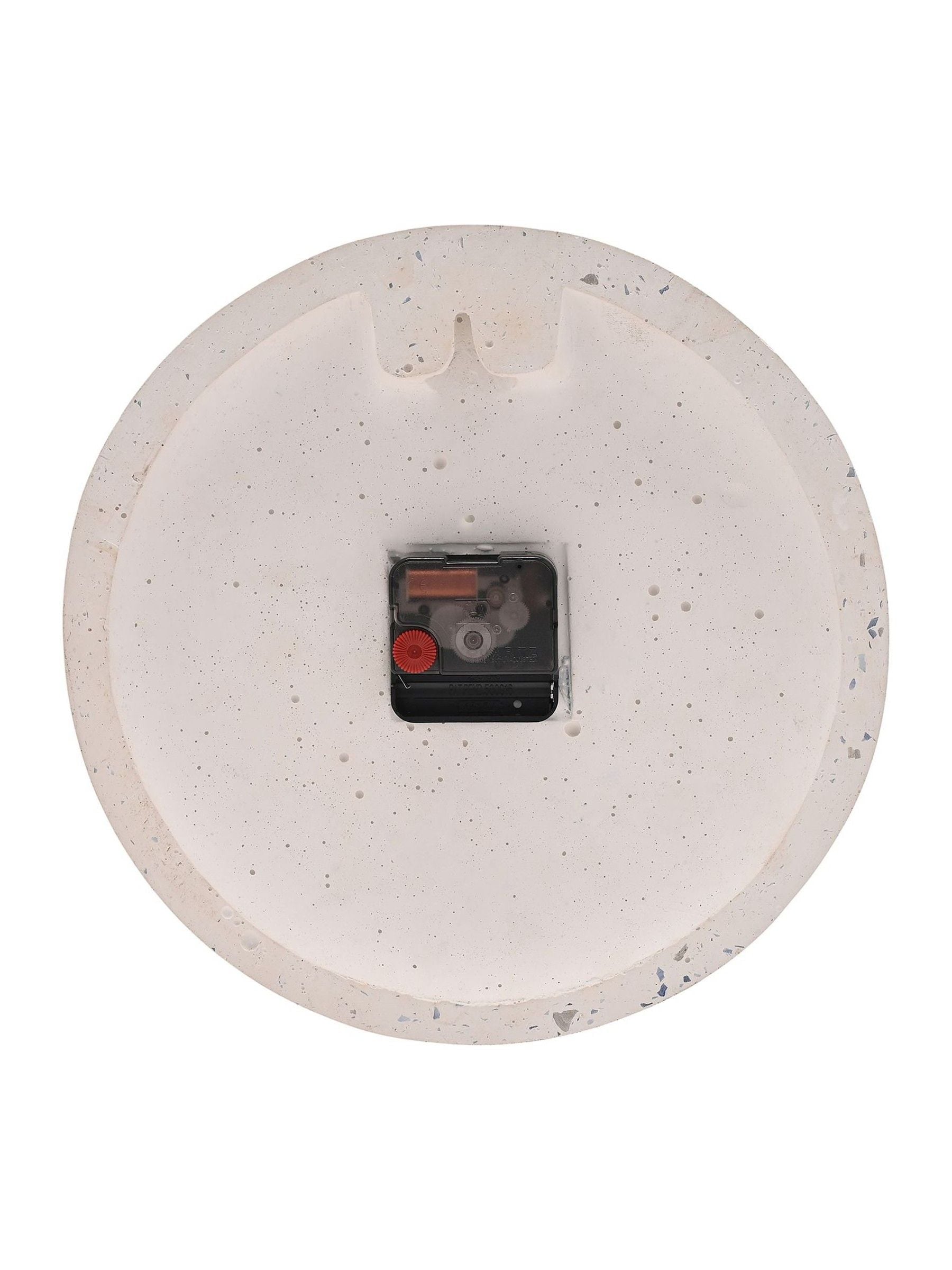 Widdop white porcelain wall clock 27cm, UK version