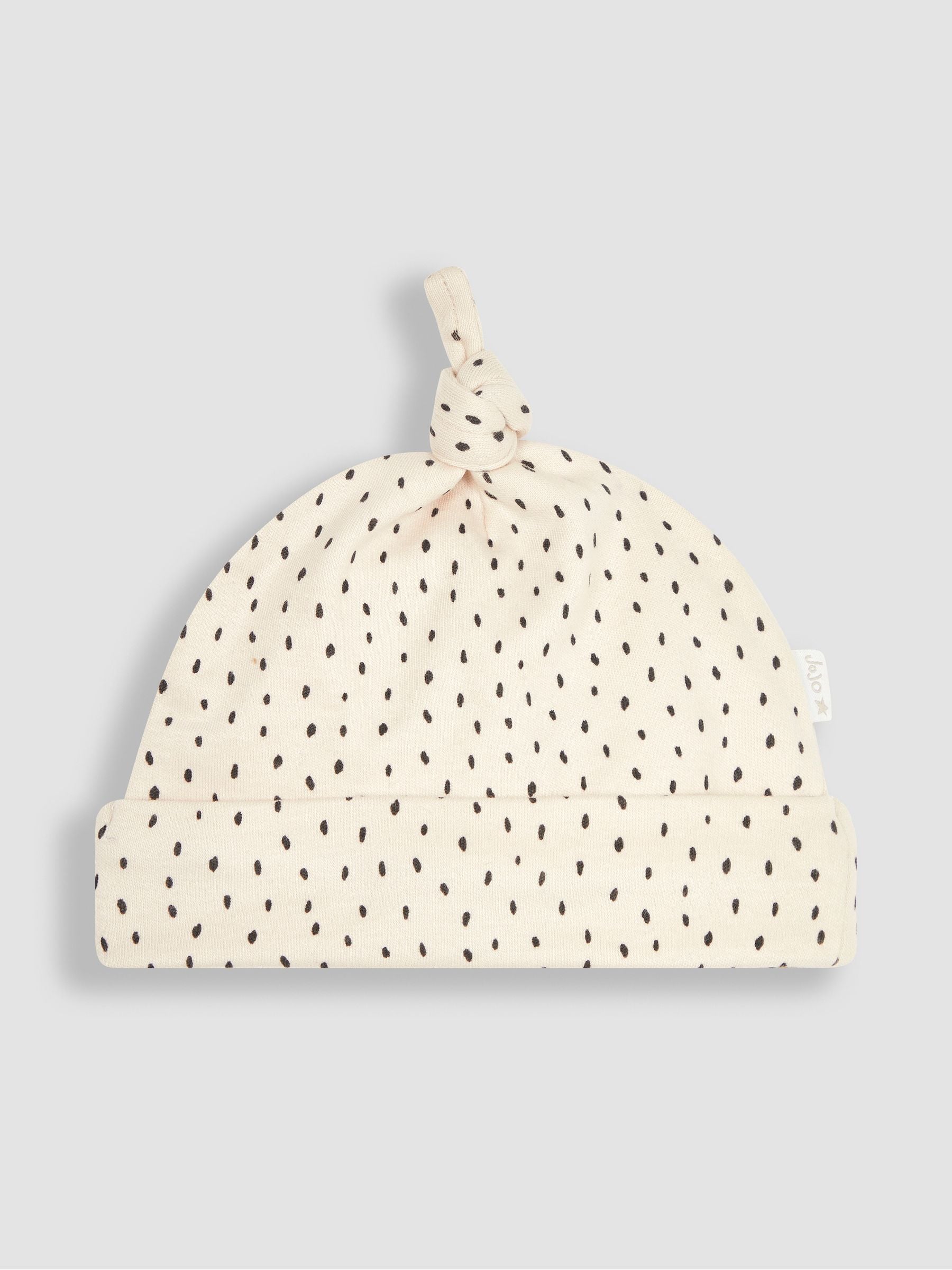JoJo Maman Bébé Stone Spot Print Cotton Baby Hat