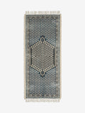 French Connection Blue Poppyfield printed flatweave cotton runner - British product
