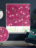 Sara Miller Fuchsia Pink Heron roman blind, 100% cotton, British brand