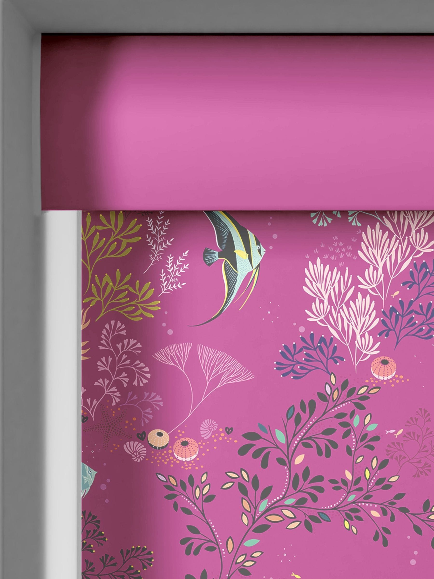 Sara Miller roller blinds Mauve Purple Underwater, imported from the UK