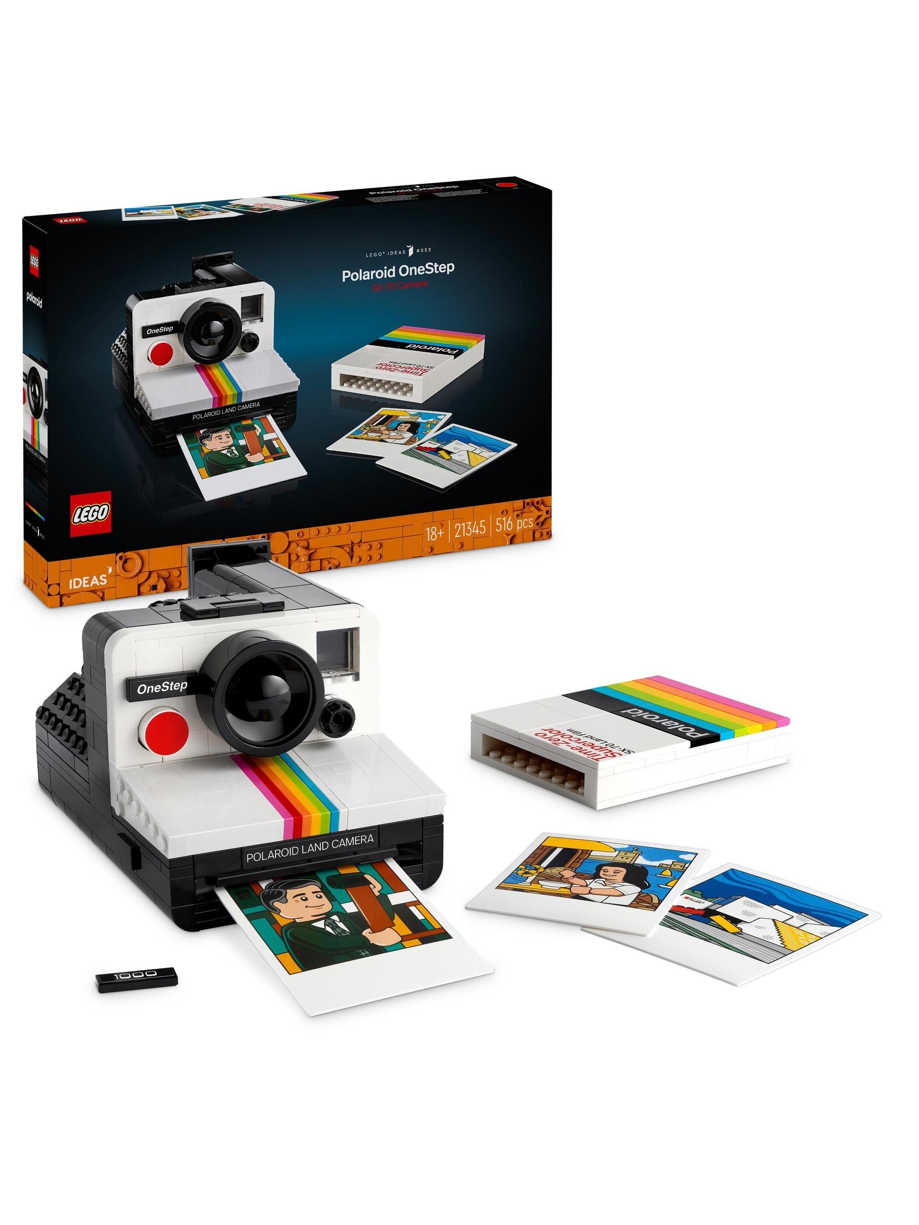 LEGO Ideas Polaroid OneStep SX-70 camera 21345 (British brand)