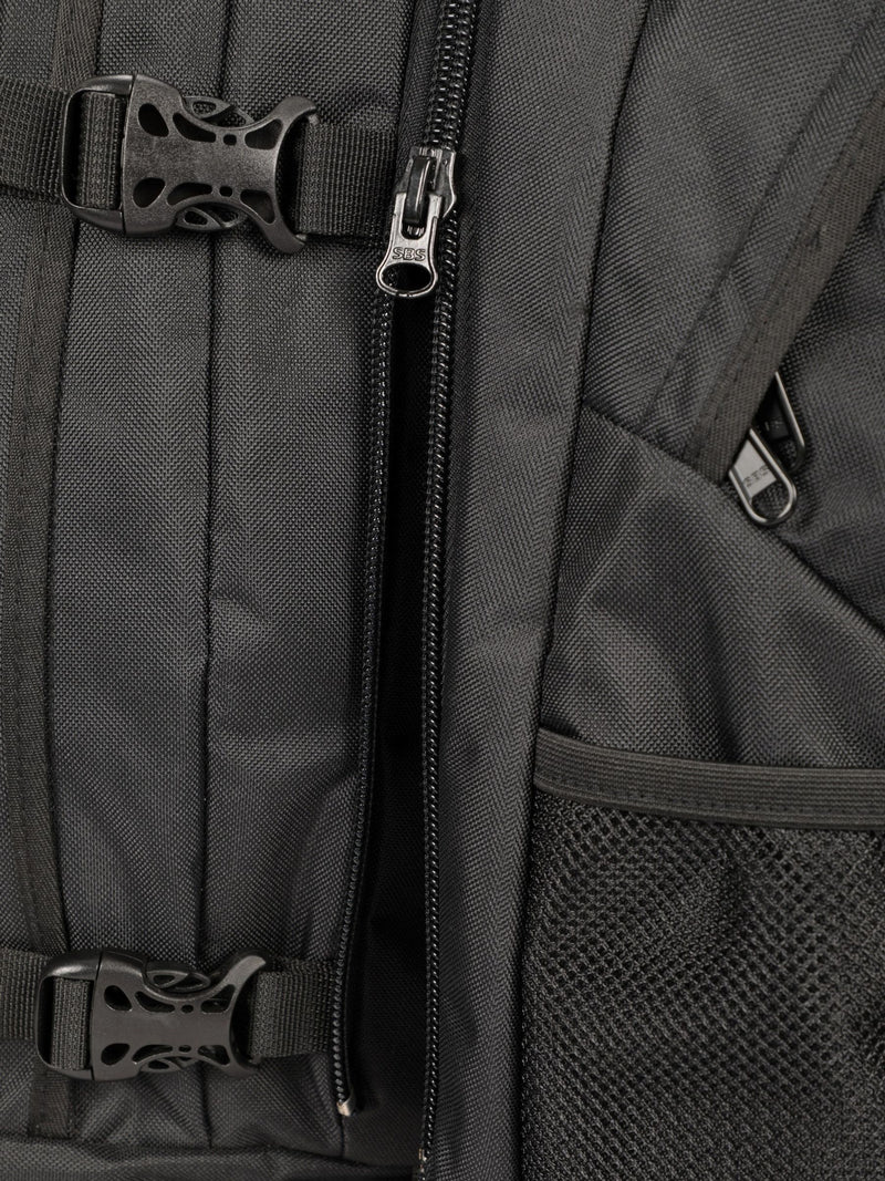 Mountain Warehouse Black Traveller 60+20L Rucksack, imported from the UK