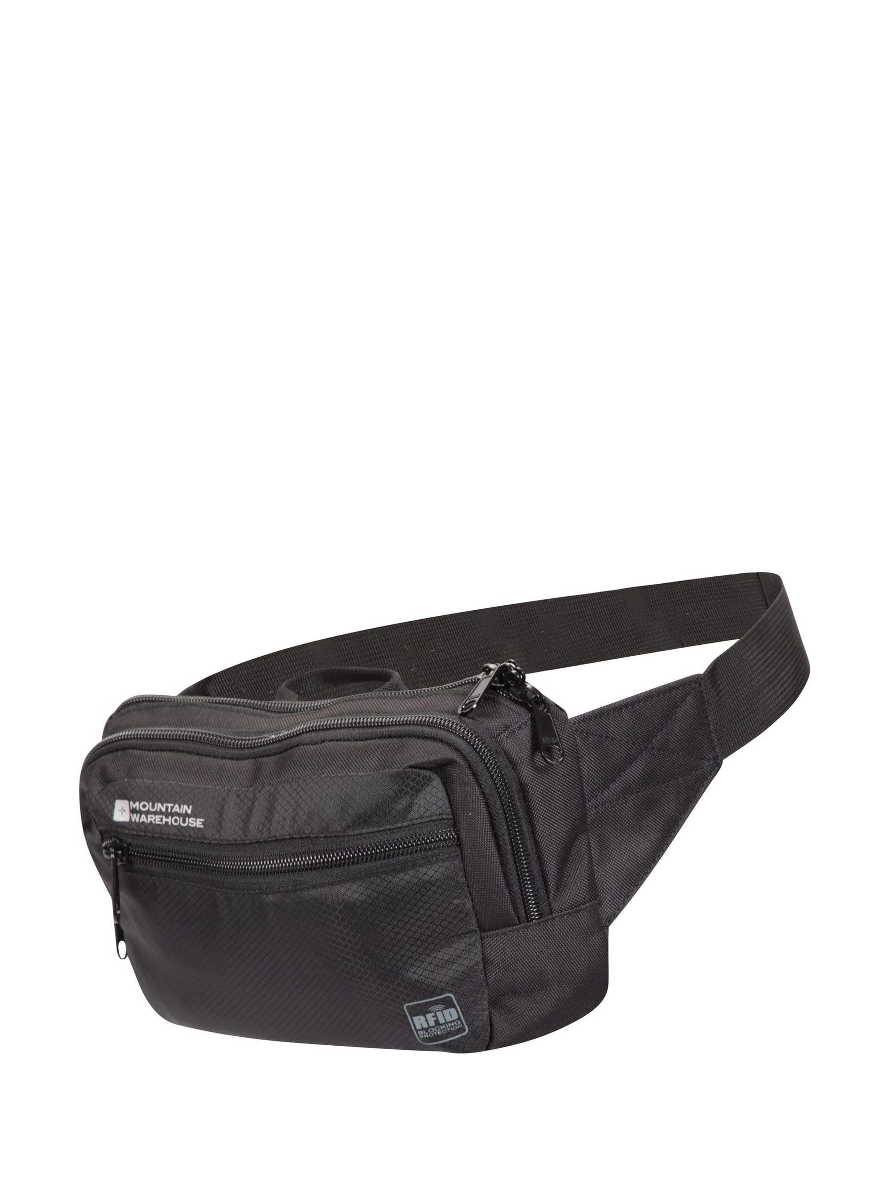 Mountain Warehouse RFID travel bum bag black (British brand)