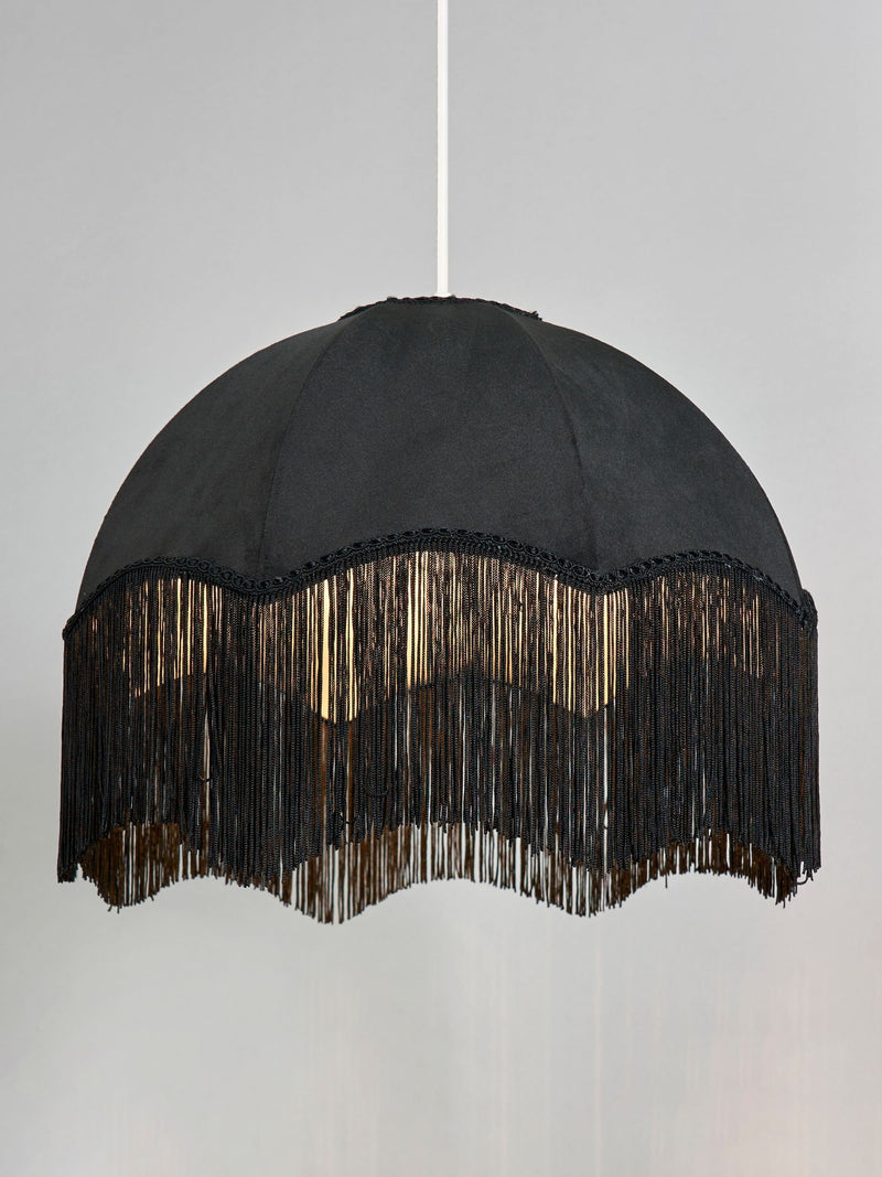 BHS black jaquard lampshade 33cm - British product