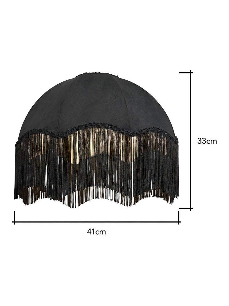BHS black jaquard lampshade 33cm - British product