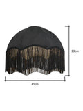 BHS black jaquard lampshade 33cm - British product