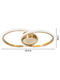 BHS Brass Pei 2 Ring Wall Light LED chrome finish, UK version