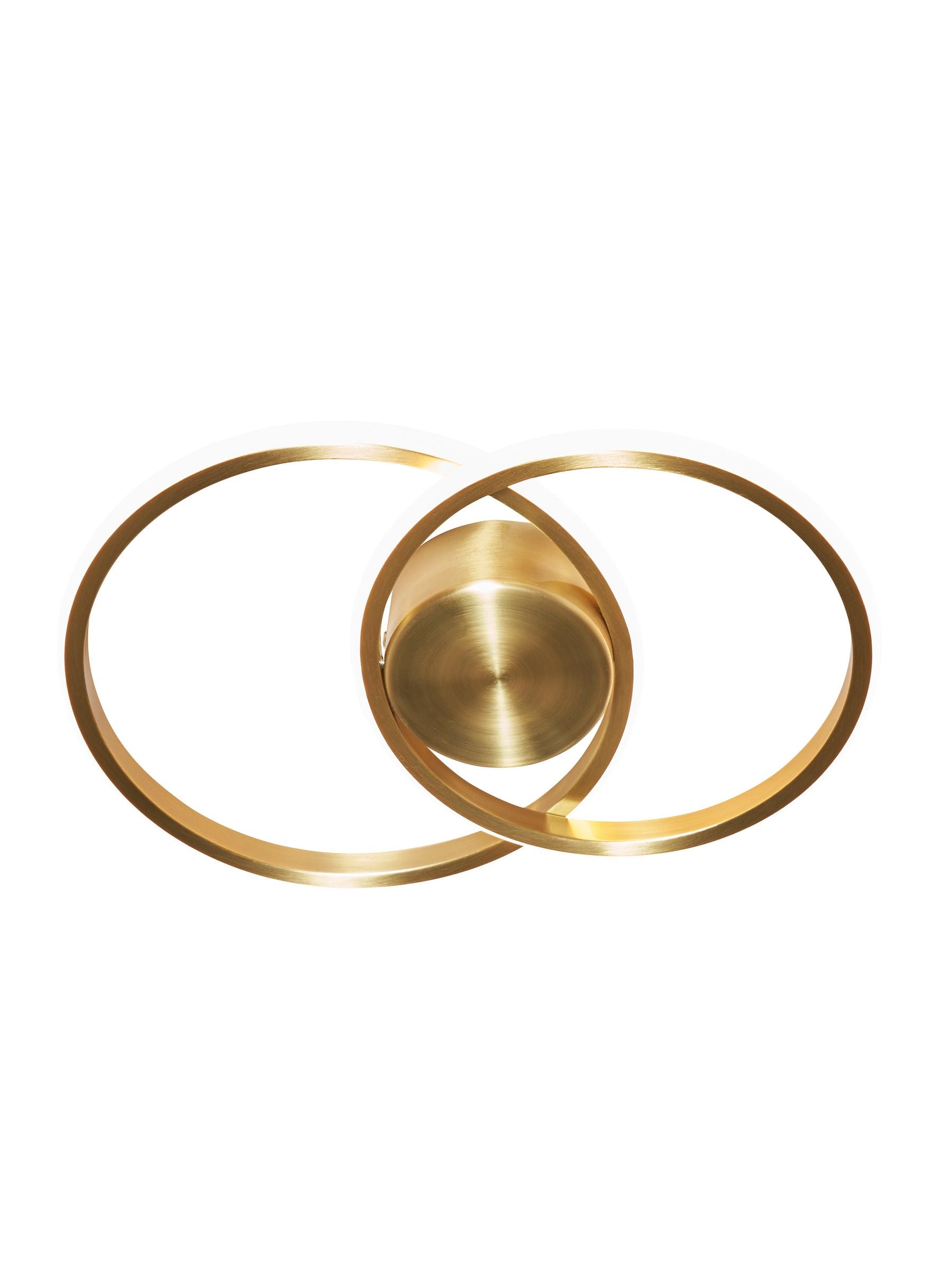 BHS Brass Pei 2 Ring Wall Light LED chrome finish, UK version