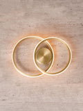 BHS Brass Pei 2 Ring Wall Light LED chrome finish, UK version