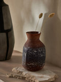 French Connection brown rust effect vase 18cm - British product