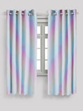 Rainbow ombre blackout curtains with eyelet - British brand
