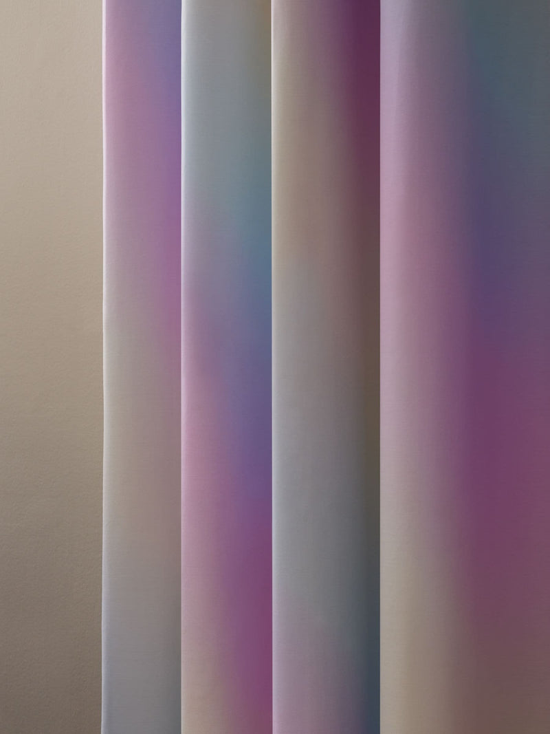 Rainbow ombre blackout curtains with eyelet - British brand