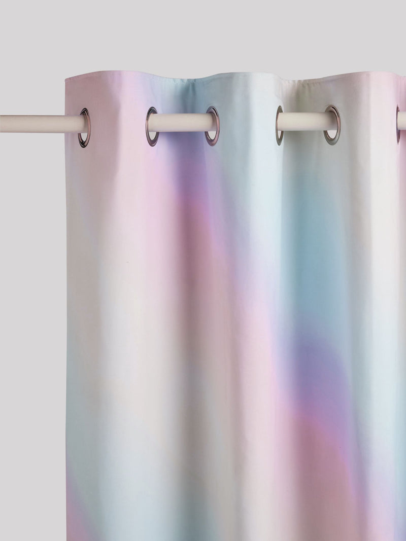 Rainbow ombre blackout curtains with eyelet - British brand