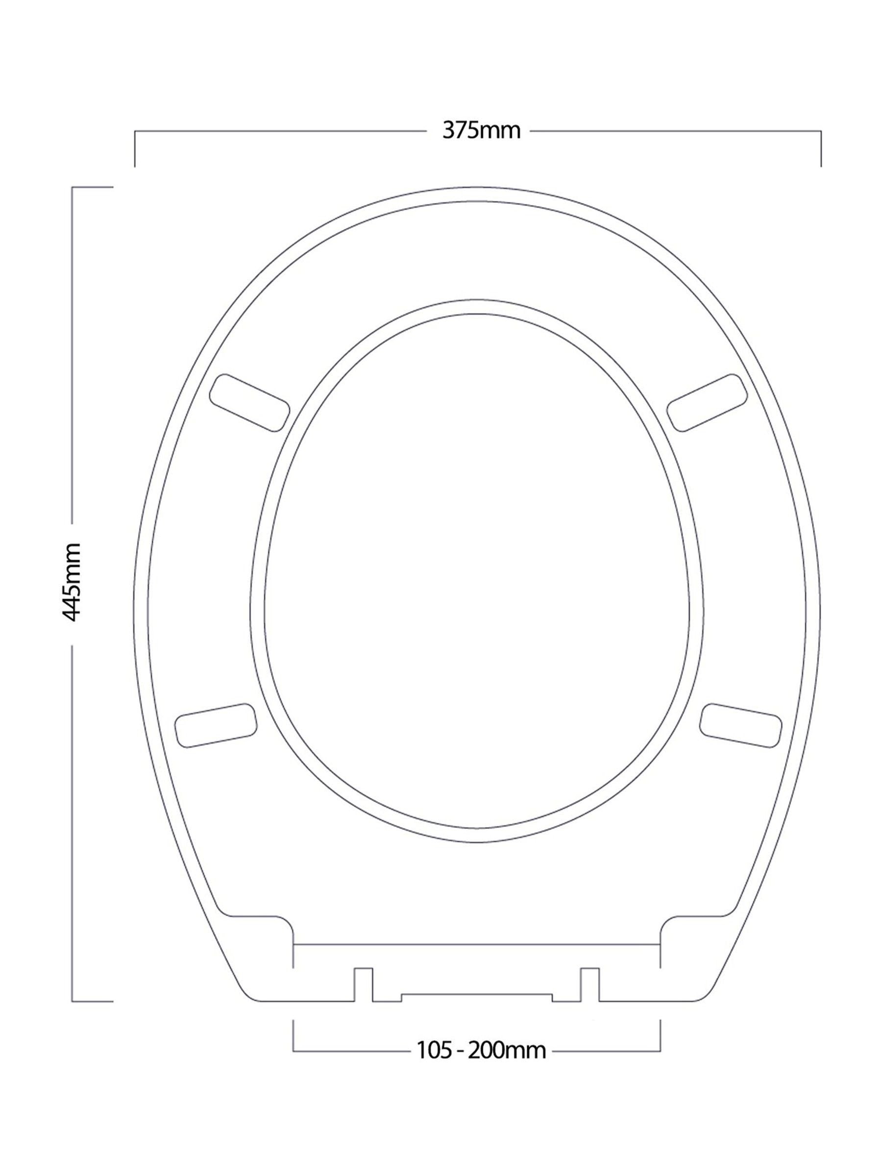 Showerdrape white oak Norfolk toilet seat (British brand)