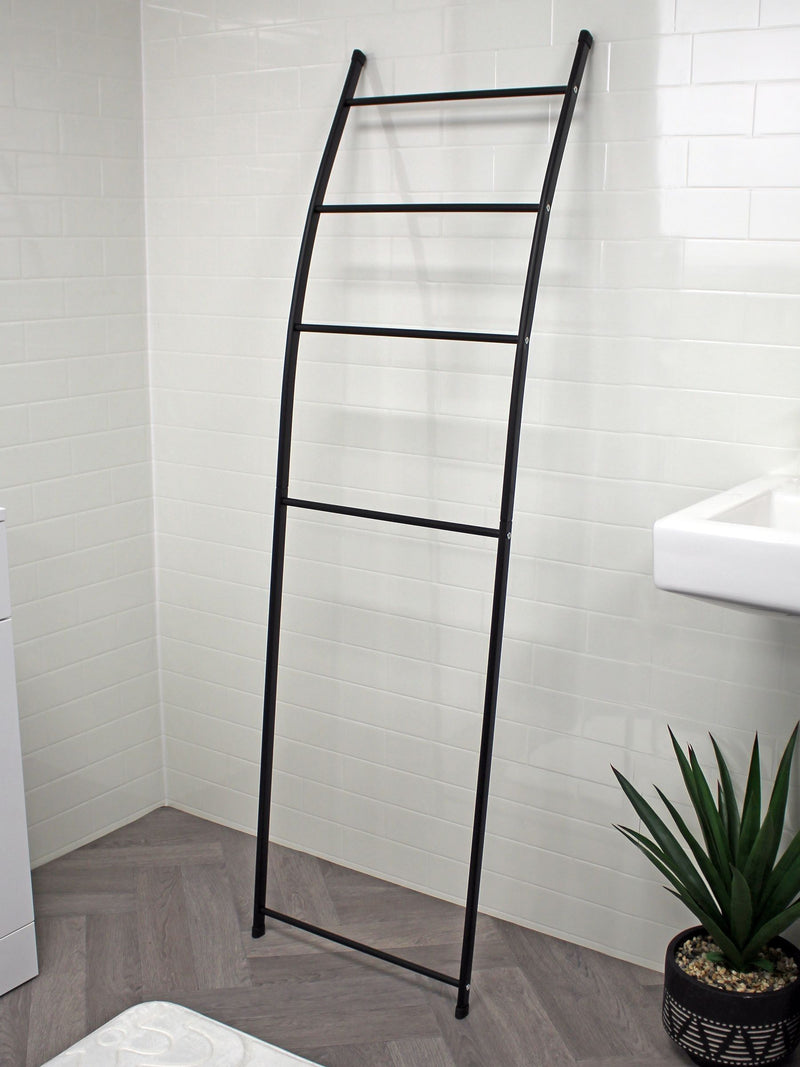 Showerdrape black apex towel ladder stand (British brand)
