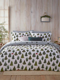 Furn Evergreen reversible brushed cotton duvet cover set - British product