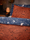 Furn Orange Witchy Vibes reversible duvet cover and pillowcase set - British product