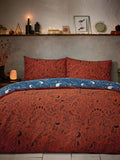 Furn Orange Witchy Vibes reversible duvet cover and pillowcase set - British product