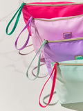 Alphabet monogram letter patch makeup bag - British product