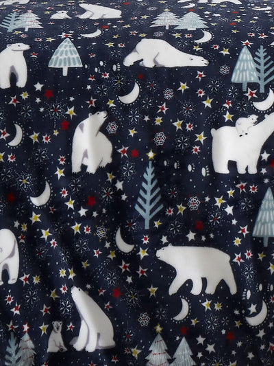 Next Fusion Blue Starry Night Plush Christmas Duvet Cover Set- Buy online at McGrocer