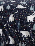 Fusion Blue Starry Night Plush Christmas Duvet Cover Set - British product