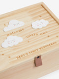 Baby Cloud wooden keepsake box, imported from the UK